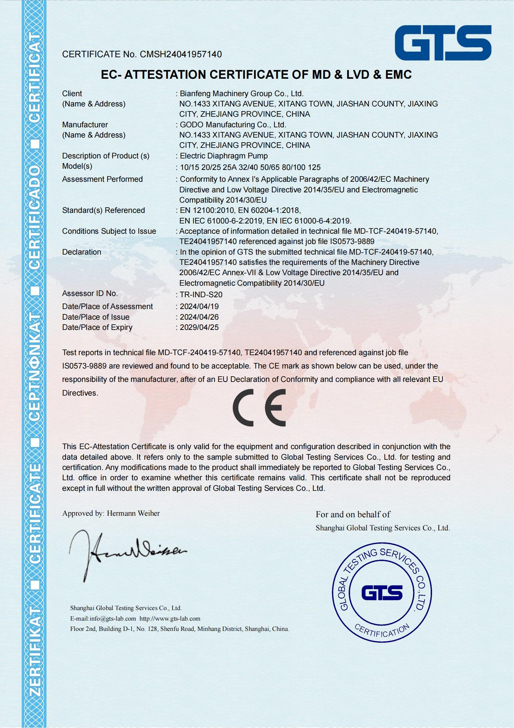 CE 電動(dòng)隔膜泵-MD證書(shū)-邊鋒機(jī)械集團(tuán)有限公司_00